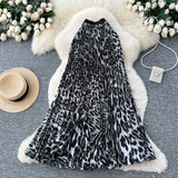 Vintage Leopard Print 100 Rheow Skirt 2026 New Wave Hem Long Skirts Long Skirts
