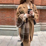 2025 Autumn And Winter New Coat Lady Cashmeal High-Grade French Plus Cotton Thick Imitation Coat Coat Long Model