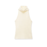 BSK&TRAF Women's Spring 2026 New Fashion Spice Girls High-Neck Sleeveless Straight Vest T-Shirt 478608