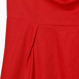 2026 New Spring And Summer Linen-Blend Neck Collar Fan Flute Dress 2351712