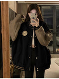 Ins Trendy Baseball Jacket Girl Spring And Autumn Dress 2026 New Vintage Student Loose Jacket Jacket