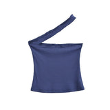 Spice Girls Pink Shoulder Bra Vest Inside And Outside Wearing Sexy Elasticity Pure Lust Umbilling Slings