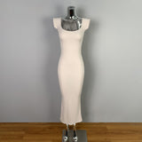 Autumn New Temperament Collar Shoulder High-Rise Dress Han Tight-Up Braided Slings Hanging Skirt