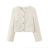 Autumn New Coarse Spinning Round Collar With Small Fragrant Short Coat 1195099