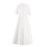 BSK&TRAF Women's Clothing In The Fall Of 2025 New Commuting Style Elegant Fender Flute Dress 2640325