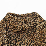 BSK&TRAF Women's Clothing 2025 New Fashion Animal Print Hanging Neck Dress 8753008