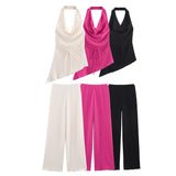 Quality Asymmetric Blouse 0347302 Textured Trousers 0347303 Set