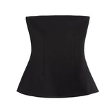 Spring New Double-Sided Cloth Solid-Colored Dressing-Wrapped Top 3641312