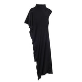 Spring New Asymmetric High-Necked Folding Top 5644024
