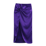 2025 Summer New Silk Hysm Texture Hanging Neck Dress 3203317 Vatry Dress 3210317