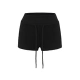 Spice Girl Drawstring High Waist Knitted Casual Pants Women's Summer New Sexy Slimming Packed Hot Pants