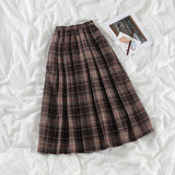Sweater Skirt Two Sets Of Women Loose Knit Autumn And Winter New High-Waisted Lattice Skirt Gentle Korean Suit Tide