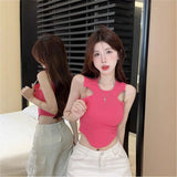 Spice Girl Chain Splicing Sling Sling Vest Female Design Sense Of Small Sexy Pure Desire Short-Sleeve-Less Thai Top