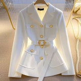 2025 New Waist Suit Jacket Women Casual Fashion Unique Temperament Suit Coat
