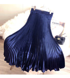 Long Skirt Reflective Bright-Colored Faucian Faere Half-Dress Woman High-Waisted Long Dance Skirt Umbrella