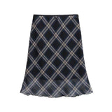 Yunnan Seaside Holiday Tight Waist Net Yarn Small Powder Skirt Summer Thailand Pure Wind High Waist Wave Half-Body Short Skirt