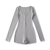 Hottie Tight Long Sleeve Conjoined Shorts Lady Wears Autumn New Spice Girls One-In-One