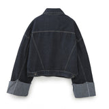 Autumn New Denim Jacket 9632255 Roll-Side Trousers And Foot Jeans 6045205