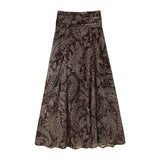 Autumn New High-Rise Printing Slim Half-Dress