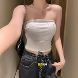 Pure Hot Diamond Smear Sling Sling Sling Vest Women Summer New Sexy Slimming Inside And Outside Wearing A Small Top