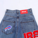 Spring New Mid-Rise Decor Loose Jeans 8197068