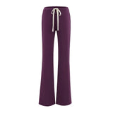 Pure Hot Babes Soft-Claw Casual Pants Women Autumn Soft Taut Feeling Comfortable With Thin Casual Pants Women Drag Trousers