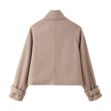 Autumn New Three-Color Collar Loose Hair, Short Jacket Jacket