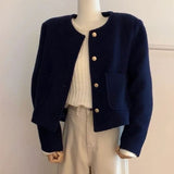 Casual Set Loose Coat Short Women's Autumn And Winter New Small Fragrant Wind Wind Collar French Coat Spring And Autumn