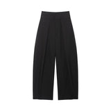 Autumn New High-Waisted Folding Balloon Trousers 1255557