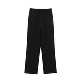 Spring 2025 New Women's Collar Short-Sleeved Short Coat Straight Trousers 8491053 8491054