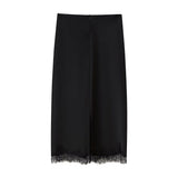BSK&TRAF Women's Clothing Fall 2025 New Hanging Neck Lace Top 5919203 Lace Skirt 5919204
