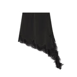 Autumn New Asymmetric Lace Decoration Skirt 9698606800
