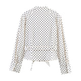 2026 Spring New Women's Fashion Casual Loose Wave Point Shirt Trousers 2010708