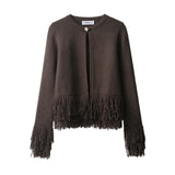 Autumn New Lyso Button Knitted Shirt Jacket 6427109