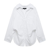 BSK&TRAF Women's Clothing 2025 Summer New Fashion And Casual Free Silk Shirt 3520608