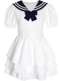 Navy Collar Dress Girl Summer Sweet Hot Girl Pure Desire First Love In The Escape Princess Dress To The Waist Of The Ponky Skirt