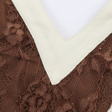 BSK&TRAF Women's Clothing Spring 2026 New Pure Fashion Fashion Lace Splicing Short Dress 7200315