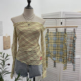 Real Shooting Hottie Thorn One-Layer Mesh Sunscreen Blouse T-Shirt With Short Embroidery Top 8035