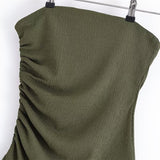 BSK&TRAF Women's Clothing 2025 Summer New Style Style Feel On The Shoulder 3644317