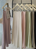 Acet-Sined Fishtail Half-Dress Woman 2025 Temperament Simple Hanging Feeling Thin As The Ass A Long Skirt