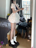 Navy Collar Dress Girl Summer Sweet Hot Girl Pure Desire First Love In The Escape Princess Dress To The Waist Of The Ponky Skirt
