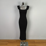 Autumn New Temperament Collar Shoulder High-Rise Dress Han Tight-Up Braided Slings Hanging Skirt