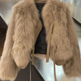 Autumn 2025 New Fur Coat Women Casual Fashion Short Korean Version With Loose Top