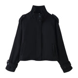 Autumn New Three-Color Collar Loose Hair, Short Jacket Jacket