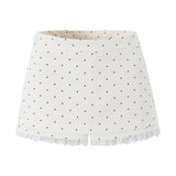 Pure Lust Style Lace Splicing Wave Half-Dress Woman Summer Anti-Walking Light Thin Fake Two Temperament Ass Short Skirt