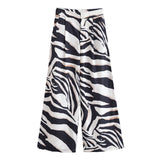 2025 New Suit Women's Hanging Neck Top Wide Leg Trousers Design Zebra 87095768