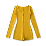 Hottie Tight Long Sleeve Conjoined Shorts Lady Wears Autumn New Spice Girls One-In-One