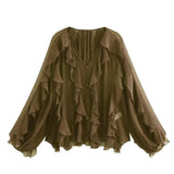 Spring New Series Laminated Decorative Shirt 4786063