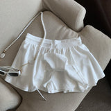 High-Stock Explosion Ballet Rope Women High Waist A Word Anti-Light Thin Casual Skirts