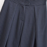 BSK&TRAF Women's Clothing 2025 Autumn New Commuting Fashion Striped Broad Leg Pants 8219037